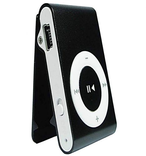 Mini Mp3 Player Shuflle Clip Entrada Micro Sd (Preto)