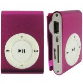 Mini Mp3 Player Shuflle Clip Entrada Micro Sd (Rosa)